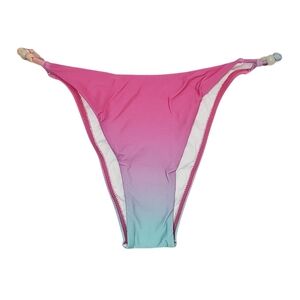 L SPACE Women's Devon Bitsy Bikini Bottoms with Bead Detail NWT!